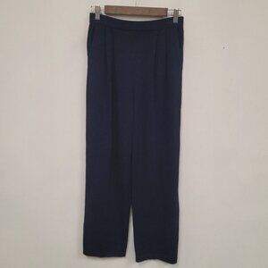 St. John Evening Womens Santana Knit Old Money Pants Size 4 Pleated Quiet Luxury
